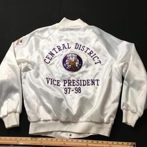 elks lodge bpoe 2510 embroidered Nylon Jacket Men's West Ark Made In USA